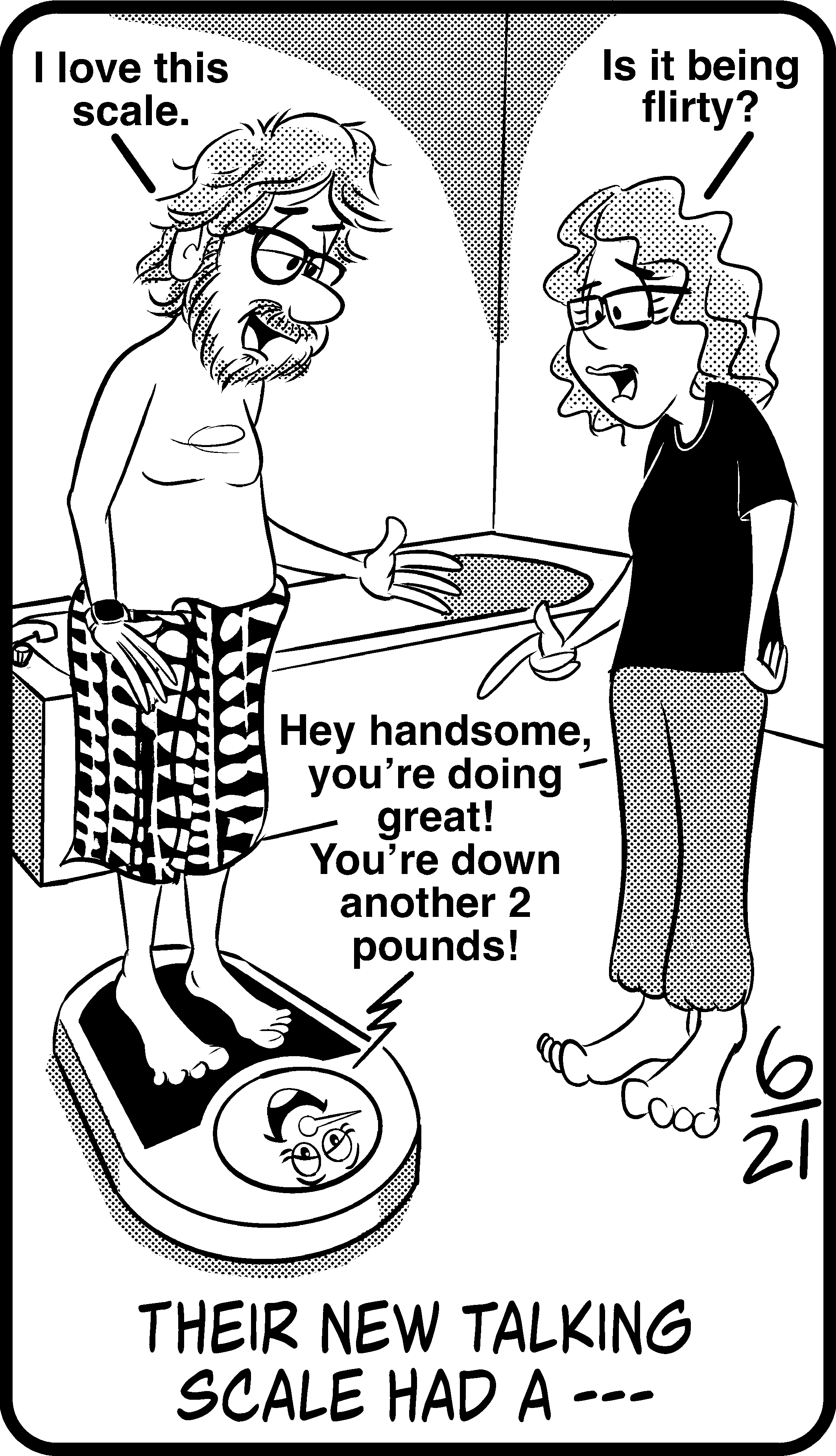 Sunday Jumble answers June 21 2026 cartoon by David Hoyt